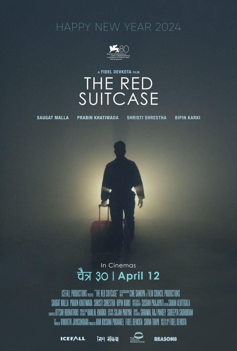 The red suitcase